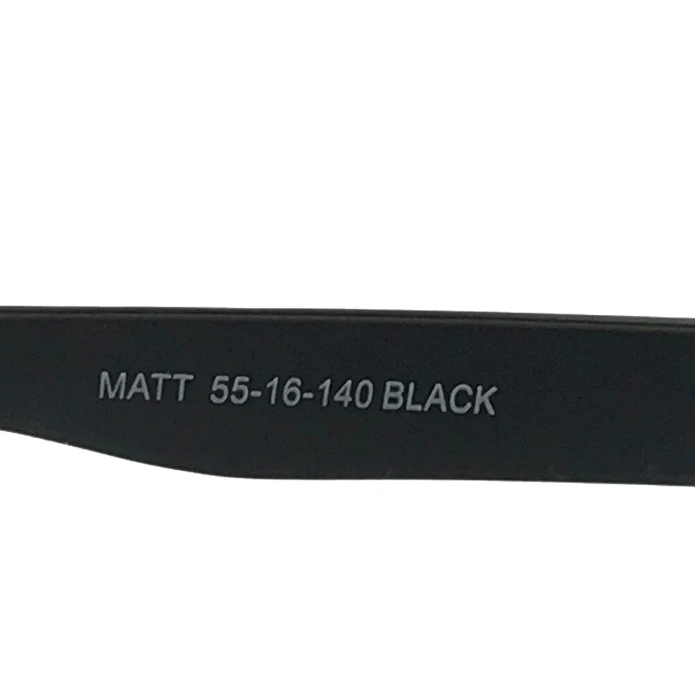 Success Eyeglasses Frames MATT BLACK Matte Black Rectangle Full Rim 55-16-140